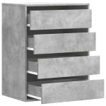 vidaXL Dulap colț cu sertare gri beton 60x41x76 cm lemn prelucrat vidaXL Dulap colț cu sertare gri beton 60x41x76 cm lemn prelucrat