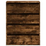 vidaXL Dulap colț cu sertare stejar fumuriu 60x41x76 cm lemn prelucrat vidaXL Dulap colț cu sertare stejar fumuriu 60x41x76 cm lemn prelucrat
