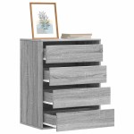 vidaXL Dulap colț cu sertare sonoma gri 60x41x76 cm lemn prelucrat vidaXL Dulap colț cu sertare sonoma gri 60x41x76 cm lemn prelucrat