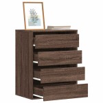 vidaXL Dulap colț cu sertare stejar maro 60x41x76 cm lemn prelucrat vidaXL Dulap colț cu sertare stejar maro 60x41x76 cm lemn prelucrat