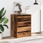 vidaXL Dulap colț cu sertare lemn vechi 60x41x76 cm lemn prelucrat vidaXL Dulap colț cu sertare lemn vechi 60x41x76 cm lemn prelucrat