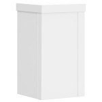 vidaXL Suporturi de plante, 2 buc., alb, 10x10x18 cm, lemn prelucrat vidaXL Suporturi de plante, 2 buc., alb, 10x10x18 cm, lemn prelucrat