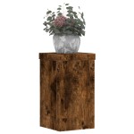 vidaXL Suporturi de plante 2 buc. stejar fumuriu 10x10x18 cm lemn vidaXL Suporturi de plante 2 buc. stejar fumuriu 10x10x18 cm lemn