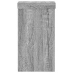 vidaXL Suporturi de plante 2 buc. gri sonoma 10x10x18cm lemn prelucrat vidaXL Suporturi de plante 2 buc. gri sonoma 10x10x18cm lemn prelucrat