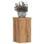 vidaXL Suporturi de plante, 2 buc., stejar artizanal, 10x10x18cm, lemn vidaXL Suporturi de plante, 2 buc., stejar artizanal, 10x10x18cm, lemn