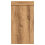 vidaXL Suporturi de plante, 2 buc., stejar artizanal, 10x10x18cm, lemn vidaXL Suporturi de plante, 2 buc., stejar artizanal, 10x10x18cm, lemn