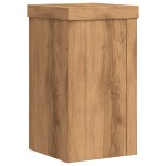 vidaXL Suporturi de plante, 2 buc., stejar artizanal, 10x10x18cm, lemn vidaXL Suporturi de plante, 2 buc., stejar artizanal, 10x10x18cm, lemn