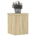 vidaXL Suporturi de plante, 2 buc., stejar sonoma, 15x15x20 cm vidaXL Suporturi de plante, 2 buc., stejar sonoma, 15x15x20 cm
