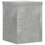 vidaXL Suport de plante, 2 buc., gri beton, 15x15x20 cm lemn prelucrat