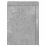 vidaXL Suport de plante, 2 buc., gri beton, 15x15x20 cm lemn prelucrat