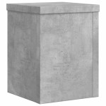 vidaXL Suport de plante, 2 buc., gri beton, 15x15x20 cm lemn prelucrat