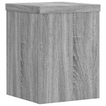 vidaXL Suporturi de plante 2 buc. gri sonoma 15x15x20cm lemn prelucrat vidaXL Suporturi de plante 2 buc. gri sonoma 15x15x20cm lemn prelucrat