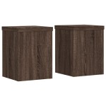 vidaXL Suporturi de plante 2 buc. stejar maro 15x15x20cm lemn compozit vidaXL Suporturi de plante 2 buc. stejar maro 15x15x20cm lemn compozit