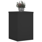 vidaXL Suporturi de plante, 2 buc., negru, 20x20x30 cm, lemn prelucrat vidaXL Suporturi de plante, 2 buc., negru, 20x20x30 cm, lemn prelucrat