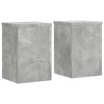 vidaXL Suport de plante, 2 buc., gri beton, 20x20x30 cm lemn prelucrat vidaXL Suport de plante, 2 buc., gri beton, 20x20x30 cm lemn prelucrat