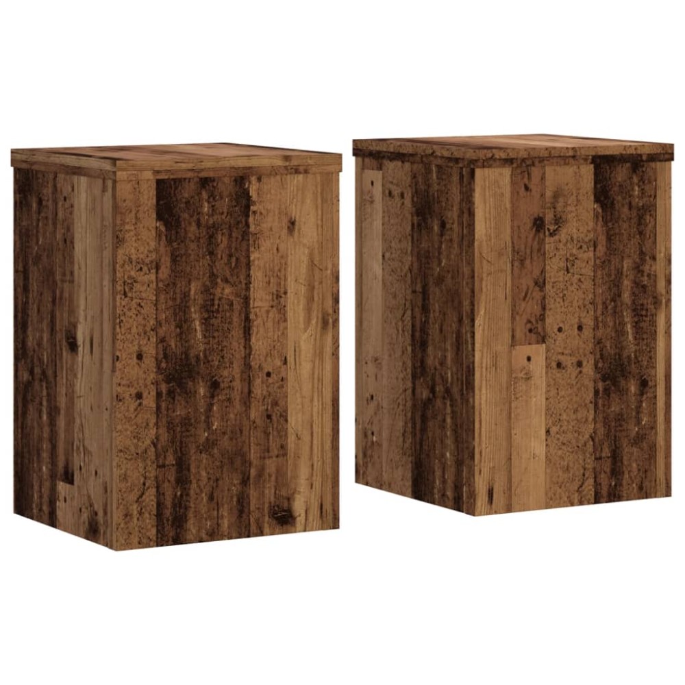 vidaXL Suporturi de plante 2 buc. lemn vechi 20x20x30cm lemn prelucrat