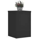vidaXL Suporturi de plante, 2 buc., negru, 25x25x35 cm, lemn prelucrat vidaXL Suporturi de plante, 2 buc., negru, 25x25x35 cm, lemn prelucrat
