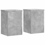 vidaXL Suport de plante, 2 buc., gri beton, 25x25x35 cm lemn prelucrat vidaXL Suport de plante, 2 buc., gri beton, 25x25x35 cm lemn prelucrat