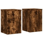 vidaXL Suporturi de plante 2 buc. stejar fumuriu 25x25x35 cm lemn vidaXL Suporturi de plante 2 buc. stejar fumuriu 25x25x35 cm lemn
