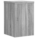 vidaXL Suporturi de plante 2 buc. gri sonoma 25x25x35cm lemn prelucrat vidaXL Suporturi de plante 2 buc. gri sonoma 25x25x35cm lemn prelucrat