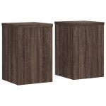 vidaXL Suporturi de plante 2 buc. stejar maro 25x25x35cm lemn compozit vidaXL Suporturi de plante 2 buc. stejar maro 25x25x35cm lemn compozit