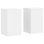 vidaXL Suporturi de plante, 2 buc., alb, 30x30x50 cm, lemn prelucrat vidaXL Suporturi de plante, 2 buc., alb, 30x30x50 cm, lemn prelucrat