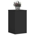 vidaXL Suporturi de plante, 2 buc., negru, 30x30x50 cm, lemn prelucrat vidaXL Suporturi de plante, 2 buc., negru, 30x30x50 cm, lemn prelucrat