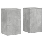 vidaXL Suport de plante, 2 buc., gri beton, 30x30x50 cm lemn prelucrat