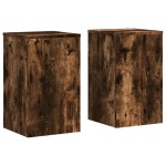 vidaXL Suporturi de plante 2 buc. stejar fumuriu 30x30x50 cm lemn vidaXL Suporturi de plante 2 buc. stejar fumuriu 30x30x50 cm lemn