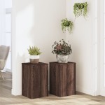vidaXL Suport de plante 2buc. stejar maro 30x30x50cm lemn prelucrat vidaXL Suport de plante 2buc. stejar maro 30x30x50cm lemn prelucrat