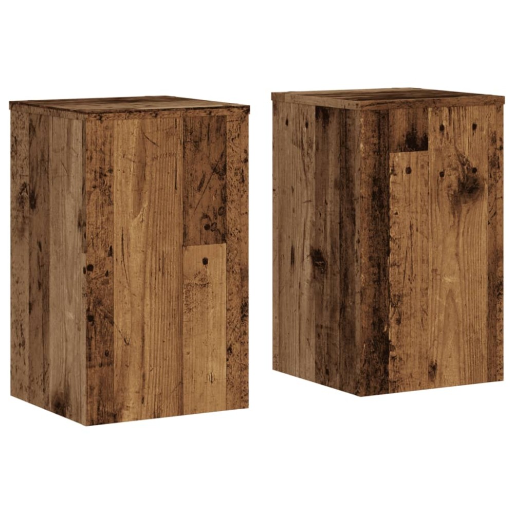 vidaXL Suporturi de plante 2 buc lemn vechi 30x30x50cm lemn prelucrat