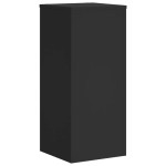 vidaXL Suporturi de plante, 2 buc., negru, 30x30x70 cm, lemn prelucrat vidaXL Suporturi de plante, 2 buc., negru, 30x30x70 cm, lemn prelucrat