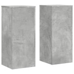 vidaXL Suport de plante, 2 buc., gri beton, 30x30x70 cm lemn prelucrat