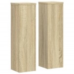 vidaXL Suporturi de plante, 2 buc., stejar sonoma, 17x17x60 cm vidaXL Suporturi de plante, 2 buc., stejar sonoma, 17x17x60 cm