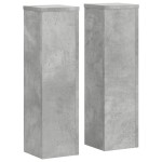 vidaXL Suport de plante, 2 buc., gri beton, 17x17x60 cm lemn prelucrat vidaXL Suport de plante, 2 buc., gri beton, 17x17x60 cm lemn prelucrat