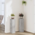 vidaXL Suport de plante, 2 buc., gri beton, 17x17x60 cm lemn prelucrat vidaXL Suport de plante, 2 buc., gri beton, 17x17x60 cm lemn prelucrat