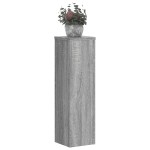 vidaXL Suporturi de plante 2 buc. gri sonoma 17x17x60cm lemn prelucrat vidaXL Suporturi de plante 2 buc. gri sonoma 17x17x60cm lemn prelucrat