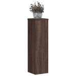 vidaXL Suporturi de plante 2 buc. stejar maro 17x17x60cm lemn compozit vidaXL Suporturi de plante 2 buc. stejar maro 17x17x60cm lemn compozit
