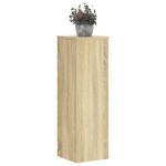 vidaXL Suporturi de plante, 2 buc., stejar sonoma, 25x25x80 cm, lemn