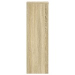 vidaXL Suporturi de plante, 2 buc., stejar sonoma, 25x25x80 cm, lemn