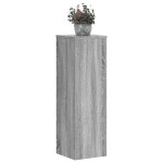 vidaXL Suporturi de plante 2 buc. gri sonoma 25x25x80cm lemn prelucrat vidaXL Suporturi de plante 2 buc. gri sonoma 25x25x80cm lemn prelucrat