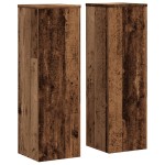 vidaXL Suporturi de plante 2 buc. lemn vechi 25x25x80cm lemn prelucrat vidaXL Suporturi de plante 2 buc. lemn vechi 25x25x80cm lemn prelucrat