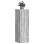 vidaXL Suport de plante, sonoma gri, 33x33x100 cm, lemn prelucrat vidaXL Suport de plante, sonoma gri, 33x33x100 cm, lemn prelucrat