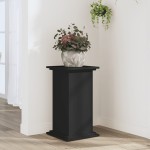 vidaXL Suport de plante, negru, 33x33x60 cm, lemn prelucrat vidaXL Suport de plante, negru, 33x33x60 cm, lemn prelucrat