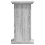 vidaXL Suport de plante, sonoma gri, 33x33x60 cm, lemn prelucrat vidaXL Suport de plante, sonoma gri, 33x33x60 cm, lemn prelucrat