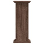 vidaXL Suport de plante, stejar maro, 33x33x80 cm, lemn prelucrat vidaXL Suport de plante, stejar maro, 33x33x80 cm, lemn prelucrat