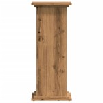 vidaXL Suport de plante stejar artizanal, 33x33x80 cm, lemn prelucrat