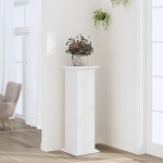 vidaXL Suport de plante, alb, 33x33x100 cm, lemn prelucrat vidaXL Suport de plante, alb, 33x33x100 cm, lemn prelucrat
