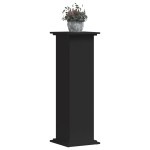 vidaXL Suport de plante, negru, 33x33x100 cm, lemn prelucrat