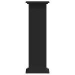 vidaXL Suport de plante, negru, 33x33x100 cm, lemn prelucrat